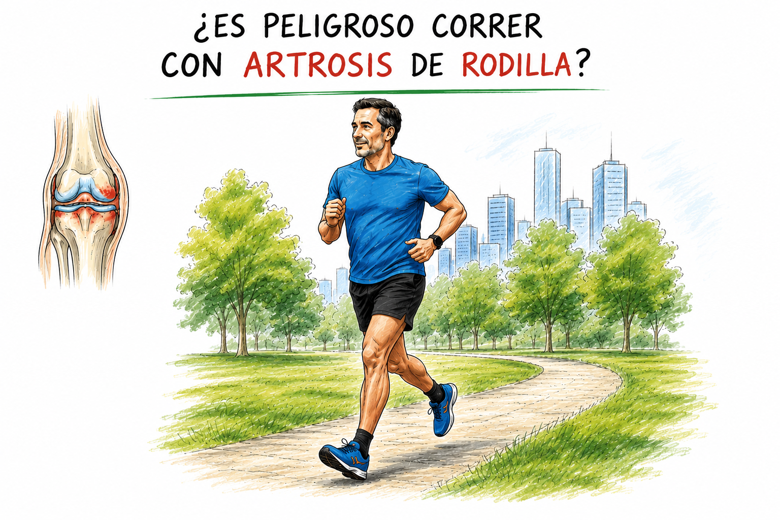 Lee más sobre el artículo ¿Es peligroso correr con artrosis de rodilla?